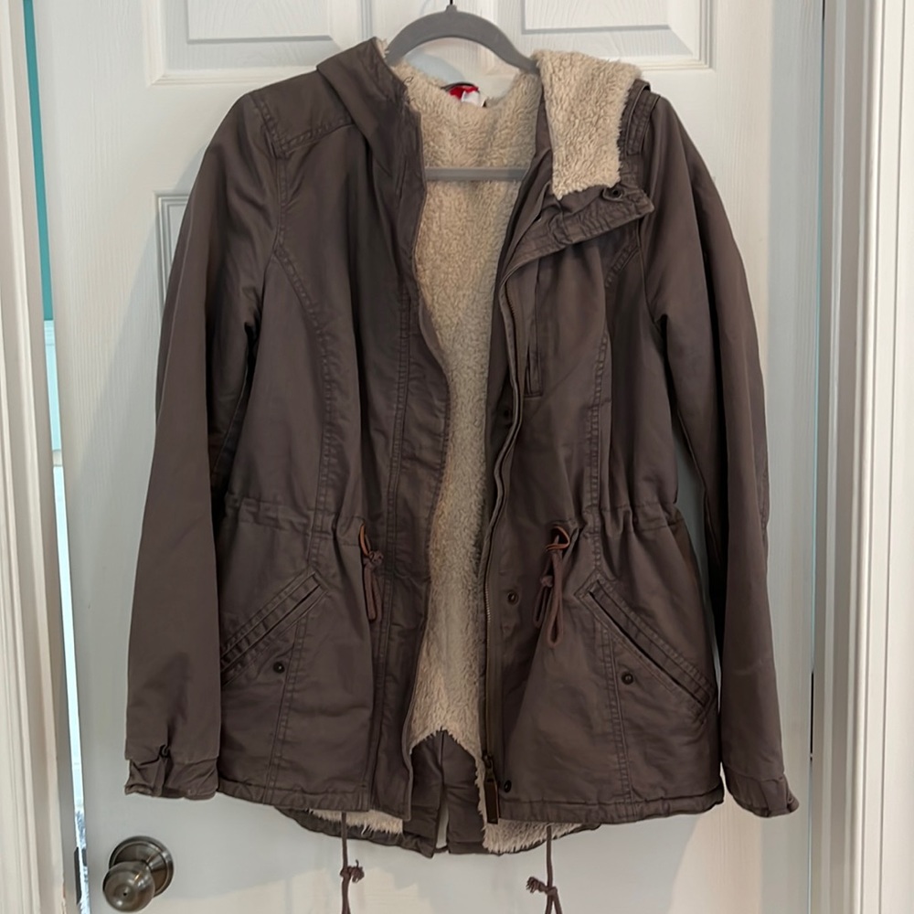 Divided Sherpa lines Utility Jacket